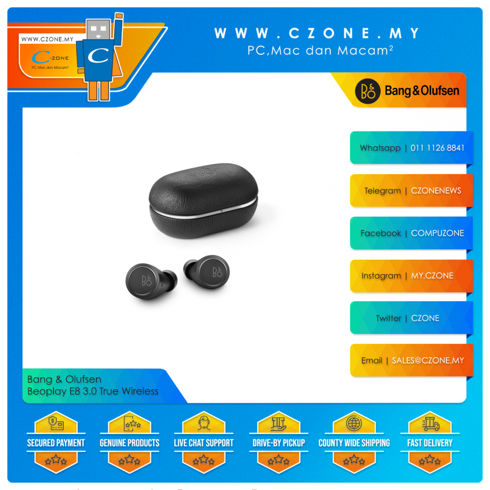 www.czone.my PC Mac dan Macam Proudly Malaysian Owned Operated Bang Olufsen Beoplay E8 3rd Gen True Wireless C Zone Sdn Bhd