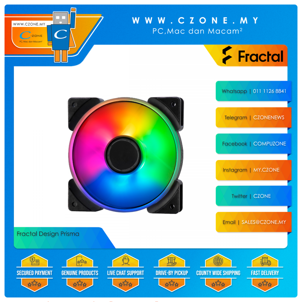  | PC, Mac dan Macam² | Proudly Malaysian Owned & Operated !  Fractal Design Prisma AL-12 / AL-14 - C-Zone Sdn Bhd
