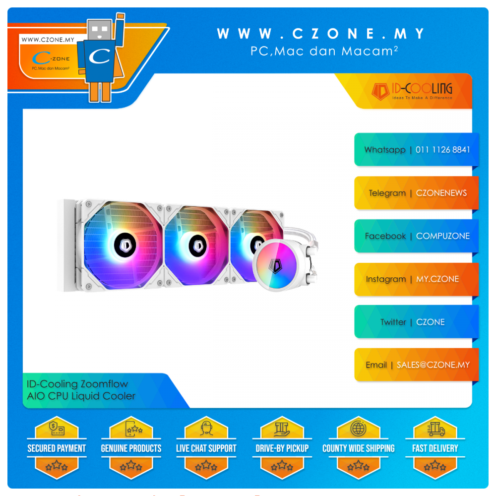 ID-Cooling Zoomflow 240 / 360 XT AIO CPU Liquid Cooler