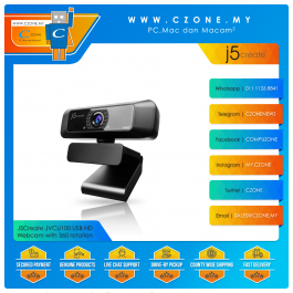jvcu100 usb hd webcam with 360 rotation