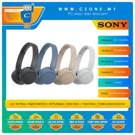 www.czone.my PC Mac dan Macam Proudly Malaysian Owned Operated Sony WH CH520 On Ear Wireless Headphones C Zone Sdn Bhd