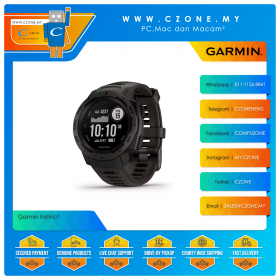 Garmin Instinct 45mm Rugged GPS Watch Built to Withstand the Toughest Environments Smartwatch (Graphite)