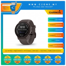 Garmin - Fenix - 6S - Pro - Solar - 42mm - Mip - HR - Amethyst Steel - DNR -