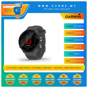 Garmin - Forerunner - 55 - 42mm - Mip - HR - Grey -
