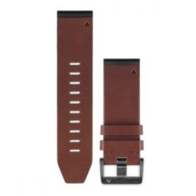 Garmin QuickFit 26 Watch Band (Leather, Brown) 