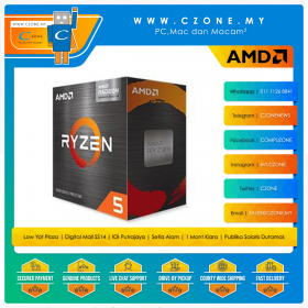 AMD Ryzen 5 5500GT AM4 Processor (3.6GHz, 4.4GHz Boost, 6Cores, 12Threads, 19MB Cache, Radeon Graphics)