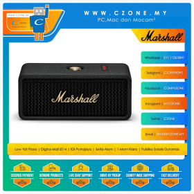 Marshall - Emberton III - Portable Bluetooth Speaker - Black and Brass