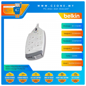 Belkin F9S620SA4M Superior Series 6 Surge Protector (6x UK Sockets, 4M)