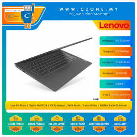 Lenovo IdeaPad 5 82LM006QMJ Laptop - 14", R7-5700U, 8GB, 512GB SSD, Radeon, Win 10, Office H&S (Graphite Grey)