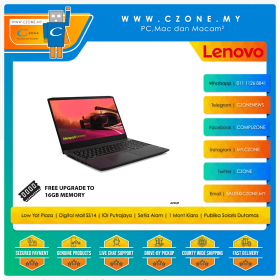 Lenovo IdeaPad Gaming 3 82K200B1MJ Gaming Laptop - 15.6", R7-5800H, 8GB, 512GB SSD, RTX3050Ti, Win 11 (Shadow Black)