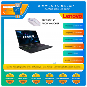 【 Free RM150 Aeon Voucher】Lenovo - Legion 5 - 82JH00G1MJ - 15.6" - i7-11800H - 16GB - 512GB SSD - RTX 3060 - WIN 11 - Phantom Blue -