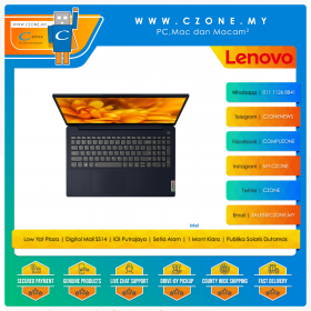 Lenovo IdeaPad 3 82H80256MJ Laptop - 15.6", i5-1135G7, 8GB, 512GB SSD, Iris Xe, Win 11, Office H&S (Abyss Blue)