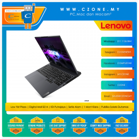 Lenovo Legion 5 Pro 82JQ00UPMJ Gaming Laptop - 16", R7-5800H, 16GB, 1TB SSD, RTX3070, Win 11 (Storm Grey)