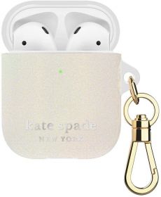 Kate Spade New York Flexible Case (AirPods, White Glitter)