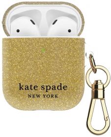 Kate Spade New York Flexible Case (AirPods, Gold Glitter)