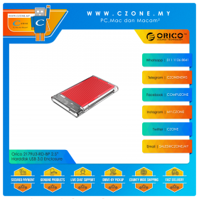 Orico 2179U3 2.5" Harddisk USB 3.0 Enclosure With Aluminium Heatsink (Red)
