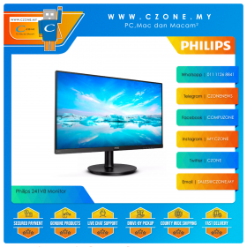 Philips 241V8 Monitor (23.8", 1920x1080, IPS, 75Hz, 4ms, D-Sub, HDMI, VESA)