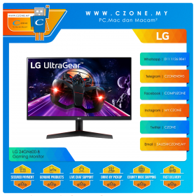 LG 24GN600-B Gaming Monitor (23.8", 1920x1080, IPS, 144Hz, 1ms, HDMIx2, DP, VESA)