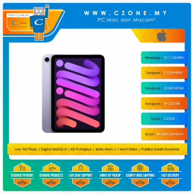 EX-Demo Apple iPad Mini Late 2021 - 3J366ZP/A - 64GB, 8.3", WiFi (Purple)