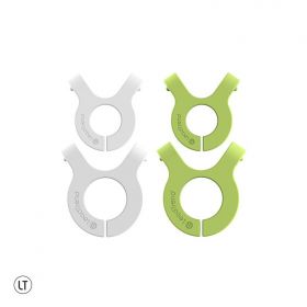LeadTrend A-Clip Cable Organiser (Grey, Green)