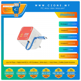 Momax - 1-Charge - RX-78-2 Gundam - 35W GaN Wall Charger - Retractable USB C + 1 USB-C