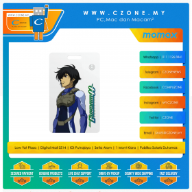 Momax - PINCARD PRO - Gundam 00 - Rechargeable Find My Locator - Setsuna Blue