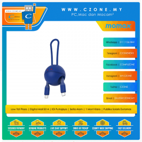 Momax - PINPOP - Gundam - Find My Locator with 1 Link Flow 0.2m USB-C Cable - Haro Blue