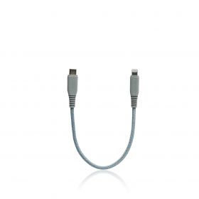 Monocozzi Motif Braided Lightning to USB-C 2.0 Cable (25CM)
