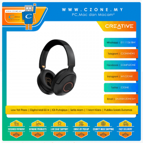 Creative Zen Hybrid Pro Wireless Over-ear Headphones with Bluetooth LE Audio (Black)