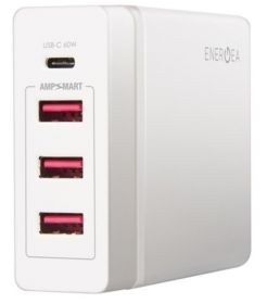 Energea PowerHub 4C Charging Station (3x USB, 1x USB-C, 72 Watts, White)