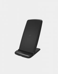 Energea WiDock Air Qi Wireless Charger (10 Watts, 2 Coil, Stand, Black)
