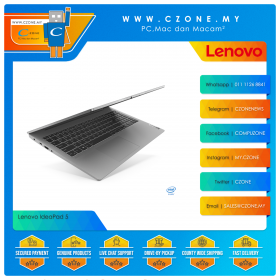 Lenovo IdeaPad 5 82FG005LMJ Laptop - 15.6", i5-1135G7, 2.4GHz, 8GB, 512GB SSD, MX450, Win 10, Office H&S (Graphite Grey)