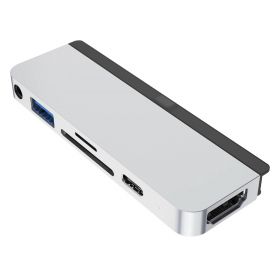 Hyper- HyperDrive 6 in 1 USB-C Hub for iPad Pro 2018 (Silver)