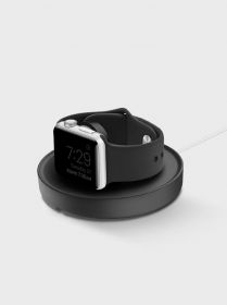 Uniq Dome Charging Dock with Cable Organiser Apple Watch (Midnight Black)