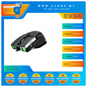 EVGA X17 FPS RGB Gaming Mouse (Gray)