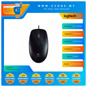 Logitech M100R Full-Size Corded Usb Mouse
