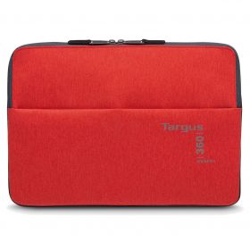 Targus 360 Perimeter Laptop Sleeve (Fits 14" Laptop, Red, 3 Months Warranty) 