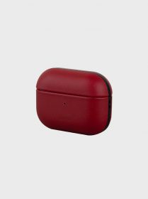 Uniq Terra Genuine Leather Case (AirPods Pro, Mahogany Red)