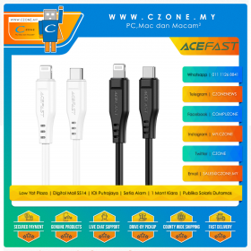 Acefast C3-01 USB-C to Lightning TPE Charging Data Cable (1.2M, Black)