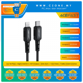 Acefast C4-01 USB-C to Lightning Aluminum Alloy Charging Data Cable (1.8M, Black)