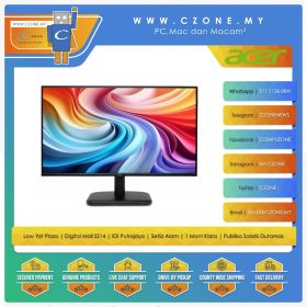 Acer EK241Y Monitor (23.8", 1920x1080, IPS, 120Hz, 1ms, HDMI, DP, VESA, Spk)