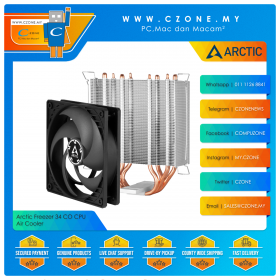 Arctic Freezer 34 CO CPU Air Cooler (AMD, Intel, 1x 120mm Fan)