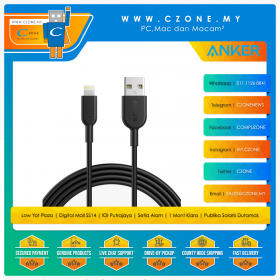 Anker A8432H12 PowerLine II MFI Lightning Cable (0.9M, Black)