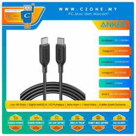 Anker A8853H11 PowerLine III USB-C to USB-C Cable (1.8M, Black)
