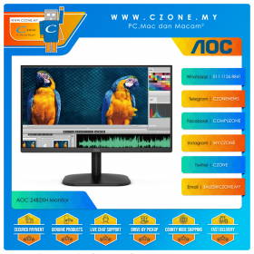 AOC 24B2XH Monitor (23.8", 1920x1080, IPS, 75Hz, 8ms, D-Sub, HDMI, VESA)