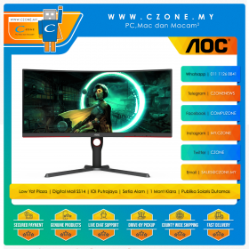 AOC CQ30G3Z Gaming Monitor (30", 2560 x 1080,VA, 200Hz, 0.5ms,  HDMI, DP, VESA)