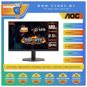 AOC Q27G11E Gaming Monitor (27", 2560x1440, IPS, 180Hz, 0.5ms)