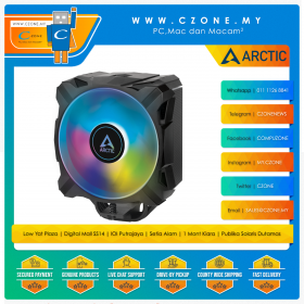 Arctic Freezer A35 A-RGB CPU Air Cooler (AMD AM4, 1x 120mm ARGB Fan, Black)