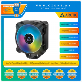 Arctic Freezer i35 A-RGB CPU Air Cooler (Intel, 1x 120mm ARGB Fan, Black)