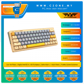 Armaggeddon GMK-100 RGB Tri-Mode Hot-Swappable Mechanical Keyboard (Autumn, Linear, RGB, BT, Wireless, Wired)
